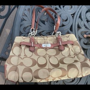 Beige Coach Purse
